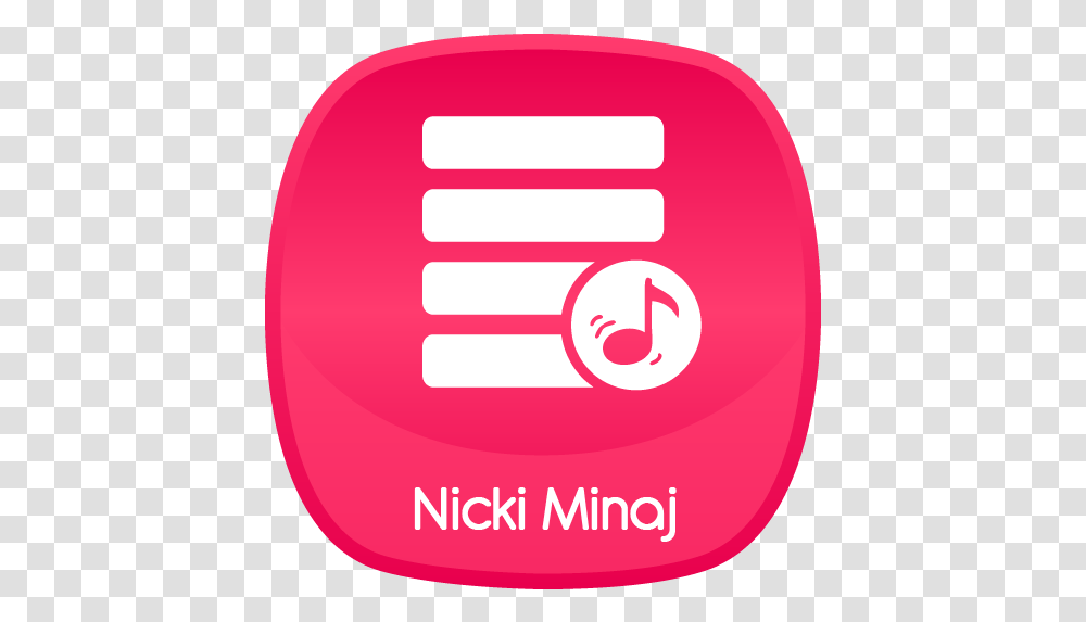 Nicki Minaj Music & Lyrics Apk App Free Download For Android Circle, Label, Text, Logo, Symbol Transparent Png