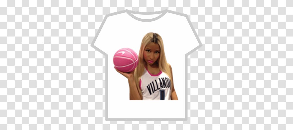 Nicki Minaj T Shirt Roblox Piggy, Clothing, Person, T-Shirt, Dress Transparent Png