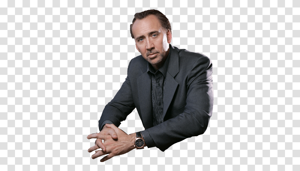 Nicolas Cage Nicolascage Nicolascagesticker Usethisfore Nicolas Cage In A Suit, Person, Tie, Accessories, Wristwatch Transparent Png