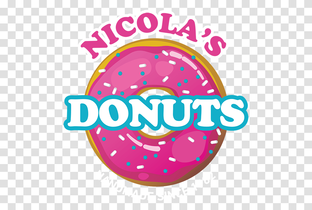 Nicolas Donuts Tampa Bay Donuts Logo, Label, Text, Pastry, Dessert Transparent Png