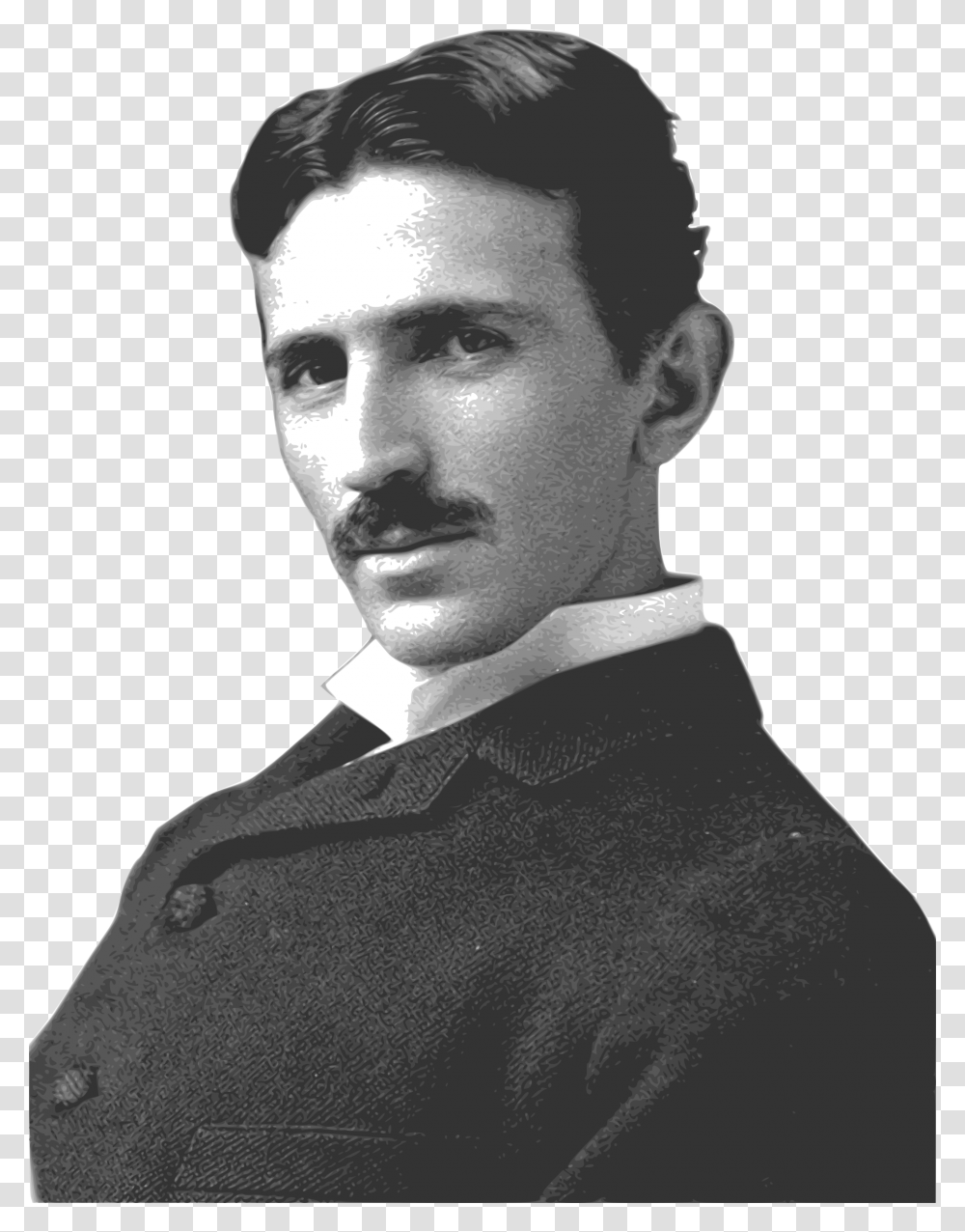 Nicolas Tesla, Face, Person, Human, Suit Transparent Png