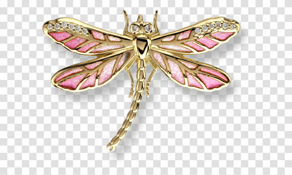 Nicole Barr Designs 18 Karat Gold Small Dragonfly Necklace Necklace, Accessories, Accessory, Jewelry, Brooch Transparent Png