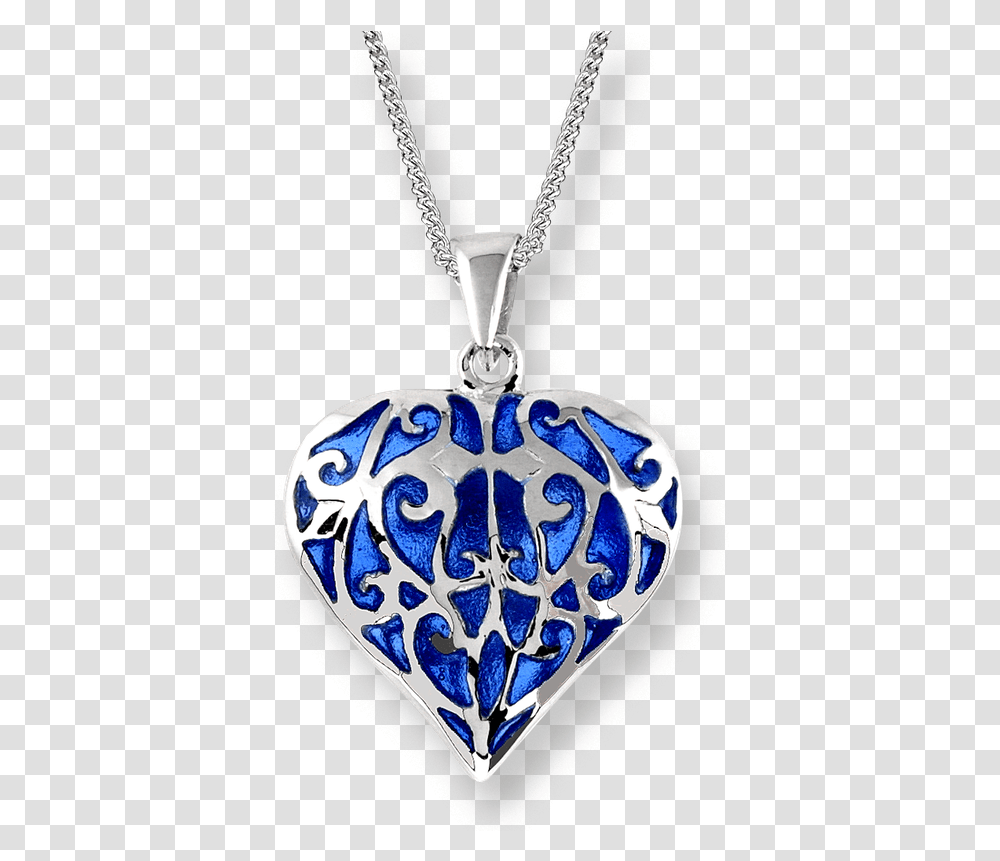 Nicole Barr Designs Fine Enamels Silver Heart Necklace Blue Locket, Pendant, Jewelry, Accessories, Accessory Transparent Png