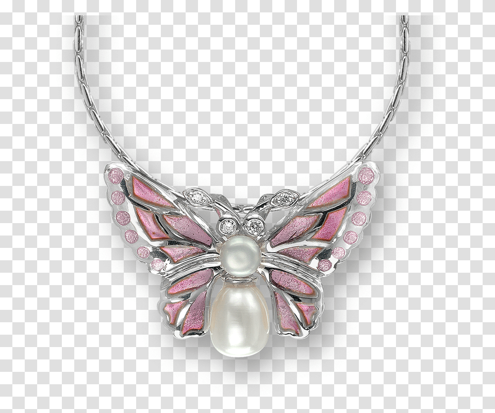 Nicole Barr Designs Sterling Silver Butterfly Necklace Pink Butterfly Necklace, Jewelry, Accessories, Accessory, Pendant Transparent Png