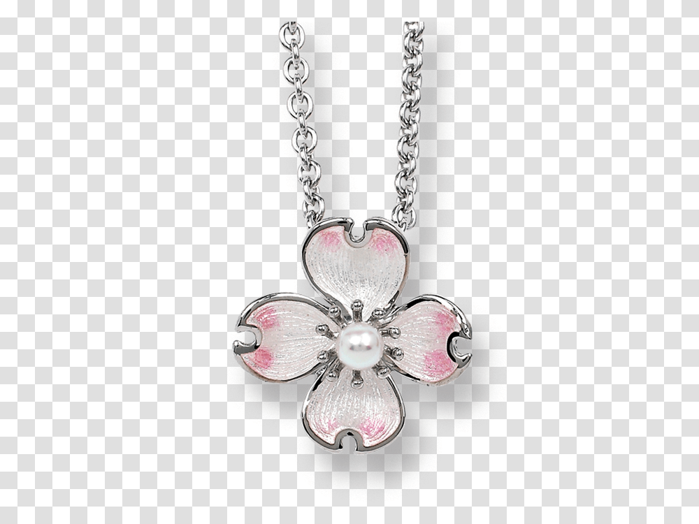 Nicole Barr Designs Sterling Silver Dogwood Necklace White Necklace, Pendant, Accessories, Accessory, Jewelry Transparent Png