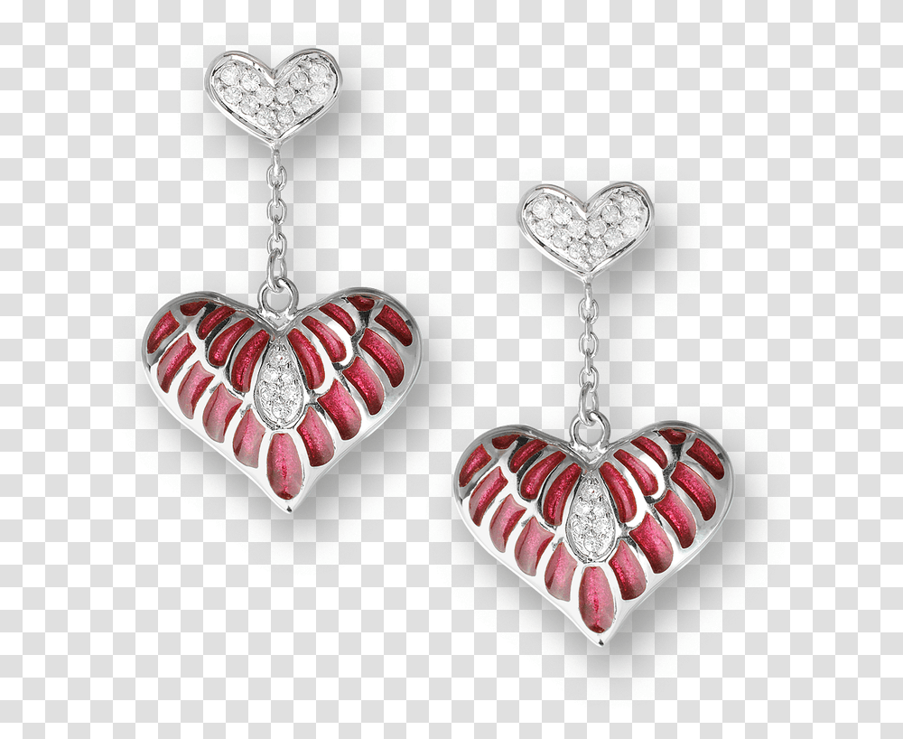 Nicole Barr Designs Sterling Silver Heart Stud Earrings Pink Earrings, Pendant, Diamond, Gemstone Transparent Png