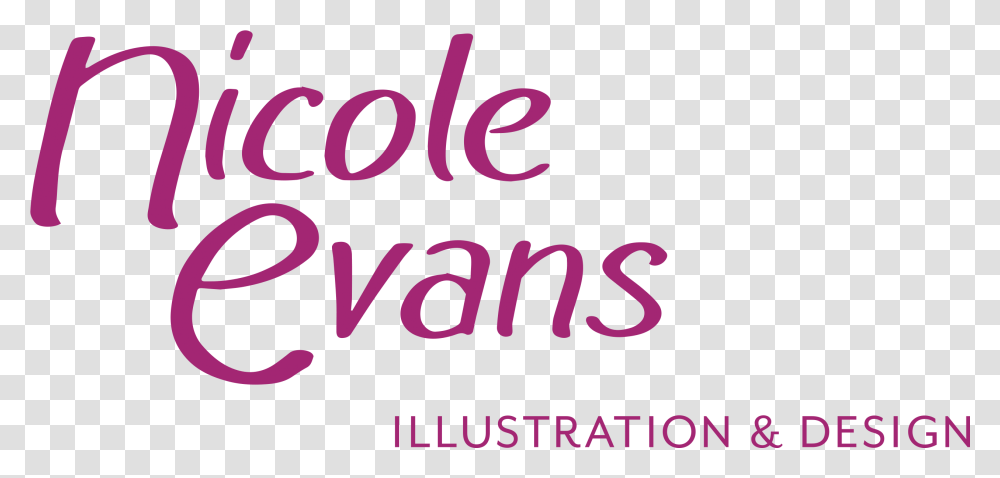 Nicole Evans Calligraphy, Alphabet, Word, Purple Transparent Png