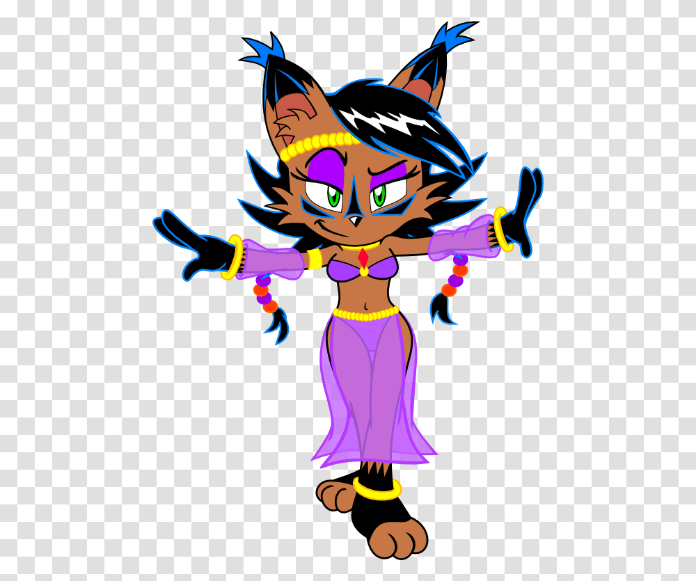 Nicole The Lynx Belly Dancer, Costume, Purple Transparent Png