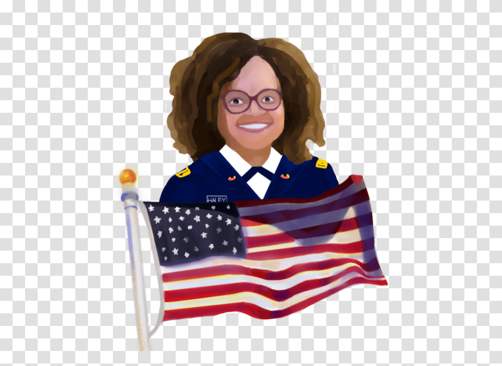 Nicole Tian - Harker Aquila American, Flag, Symbol, Person, Human Transparent Png