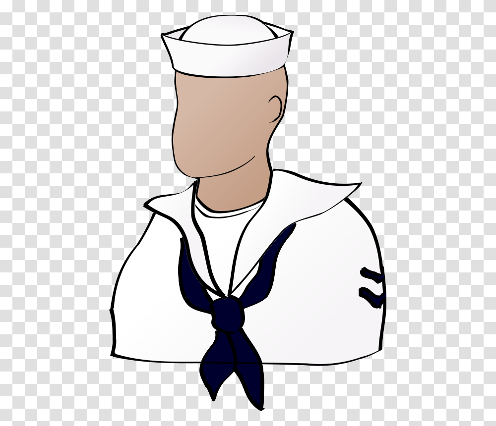 Nicubunu Faceless Sailor, Person, Tie, Accessories, Accessory Transparent Png