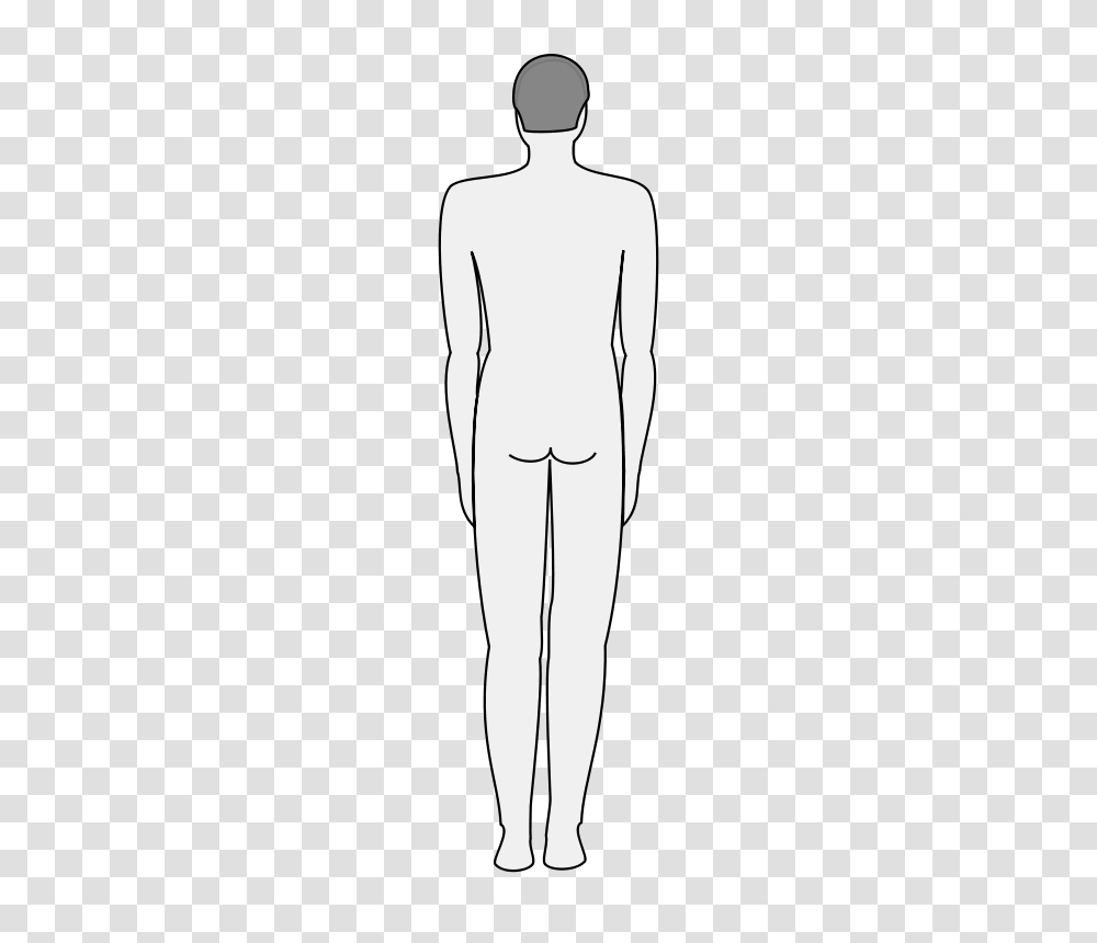 Nicubunu Male Body Silhouette Back, Person, Mannequin, Human, Pajamas Transparent Png