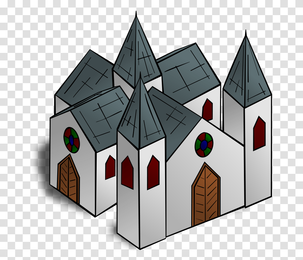 Nicubunu RPG Map Symbols Cathedral, Architecture, Building, Triangle Transparent Png