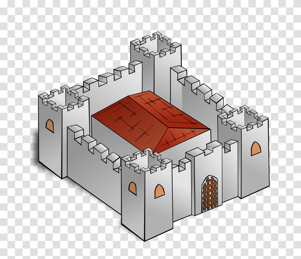 Nicubunu RPG Map Symbols Fortress, Architecture, Building, Cross, Castle Transparent Png