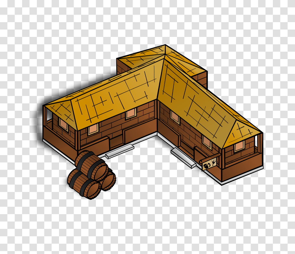 Nicubunu RPG Map Symbols Tavern, Architecture, Wood, Furniture, Toy Transparent Png