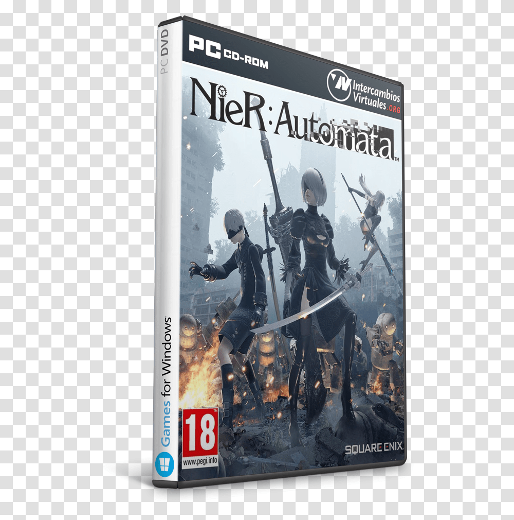 Nier Automata Cpy Nier Automata Capa, Poster, Advertisement, Person, Crowd Transparent Png