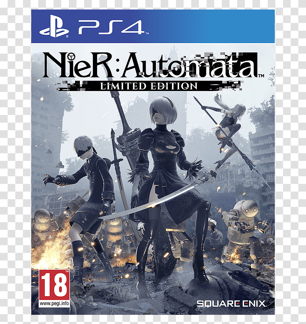 Nier Automata Day One Edition, Person, Poster, Advertisement, People Transparent Png