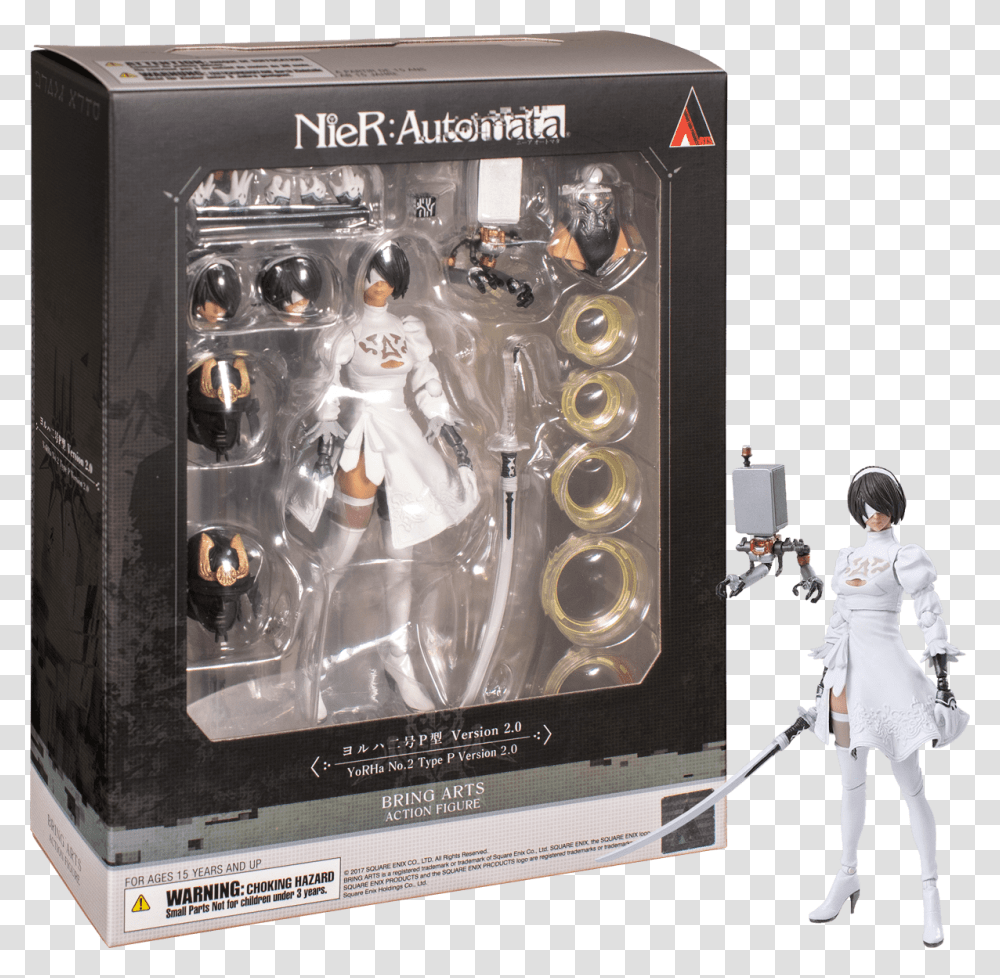 Nier Automata Game 2020 Crack With Nier Automata Bring Arts Yorha No 2 Type B Ver Box, Person, Electronics, Machine, People Transparent Png