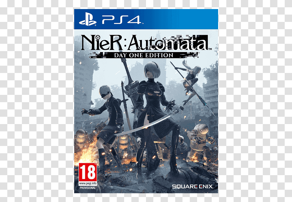 Nier Automata One Day Edition, Person, Poster, Advertisement, People Transparent Png