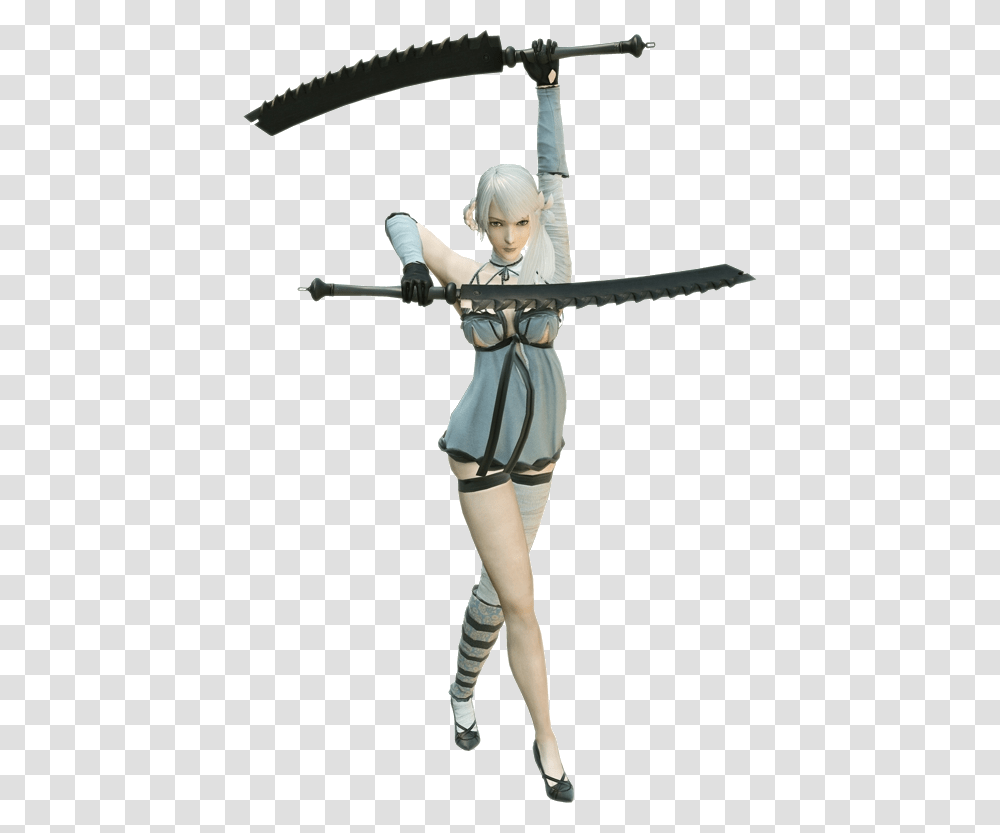 Nier Wiki Kaine Nier Sword, Person, Weapon, Blade, Outdoors Transparent Png