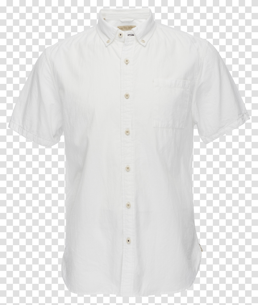 Nifty Genius Truman Subtle Texture White Cotton Button Active Shirt, Apparel, Sleeve, Long Sleeve Transparent Png
