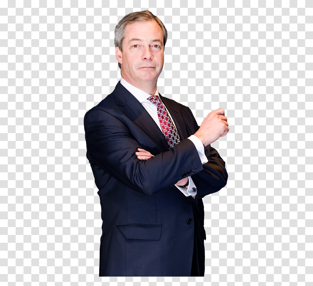 Nigel Farage Side View Democracy Only Works If The Losers Agree, Tie, Accessories, Suit, Overcoat Transparent Png