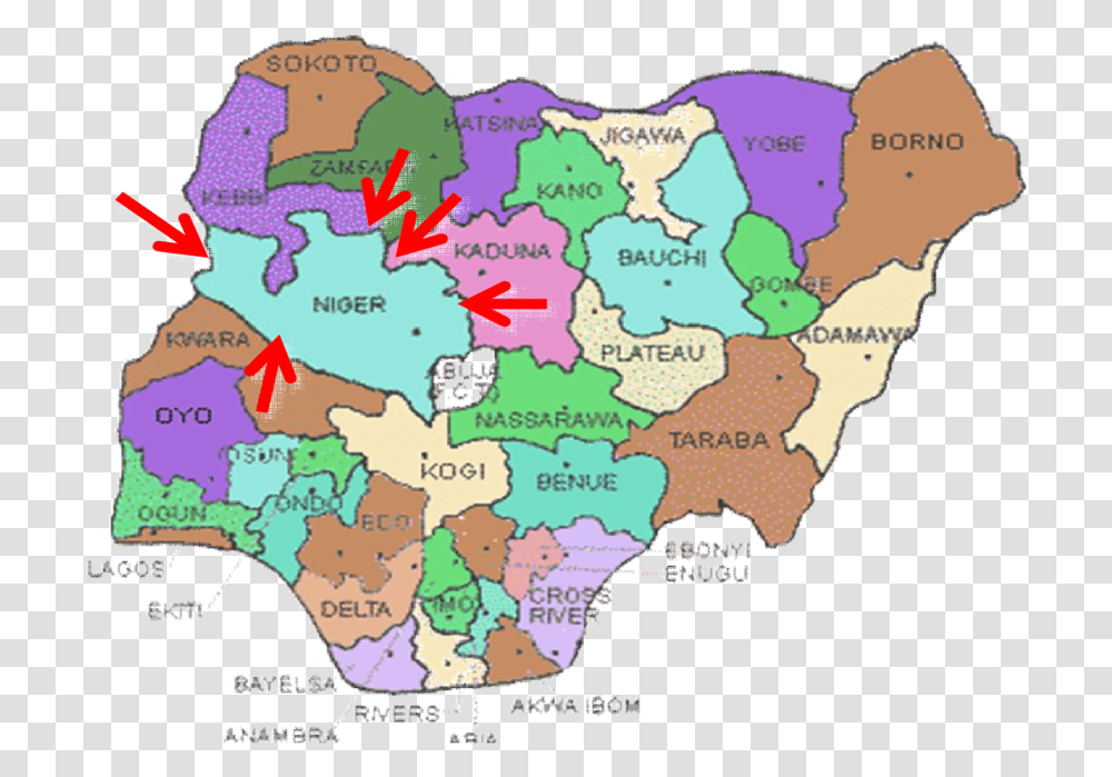 Niger State Nigeria Map, Diagram, Plot, Atlas, Vegetation Transparent Png