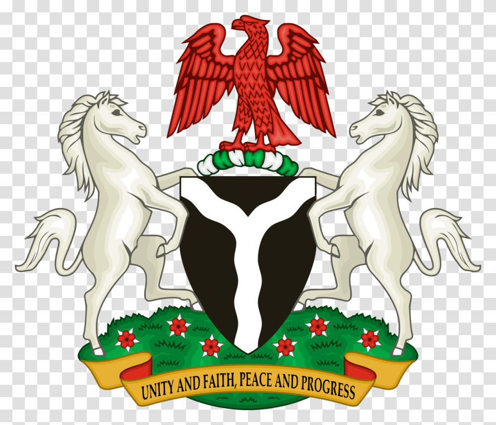 Nigeria Coat Of Arm, Chicken, Bird, Animal, Mammal Transparent Png
