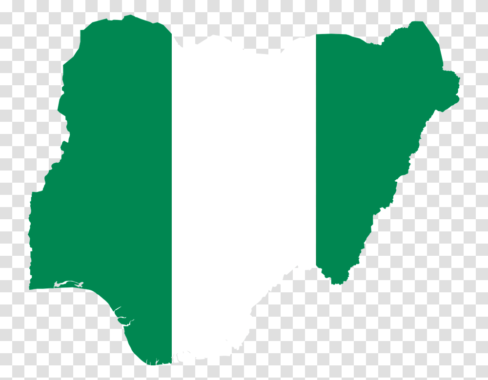 Nigeria Flag Map Geography Outline Africa Country Nigeria Flag In Country, Label, Number Transparent Png