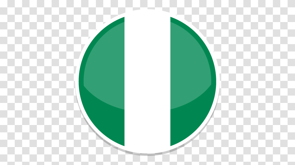 Nigeria Icon Myiconfinder Nigeria Circle Flag, Logo, Symbol, Trademark, Badge Transparent Png