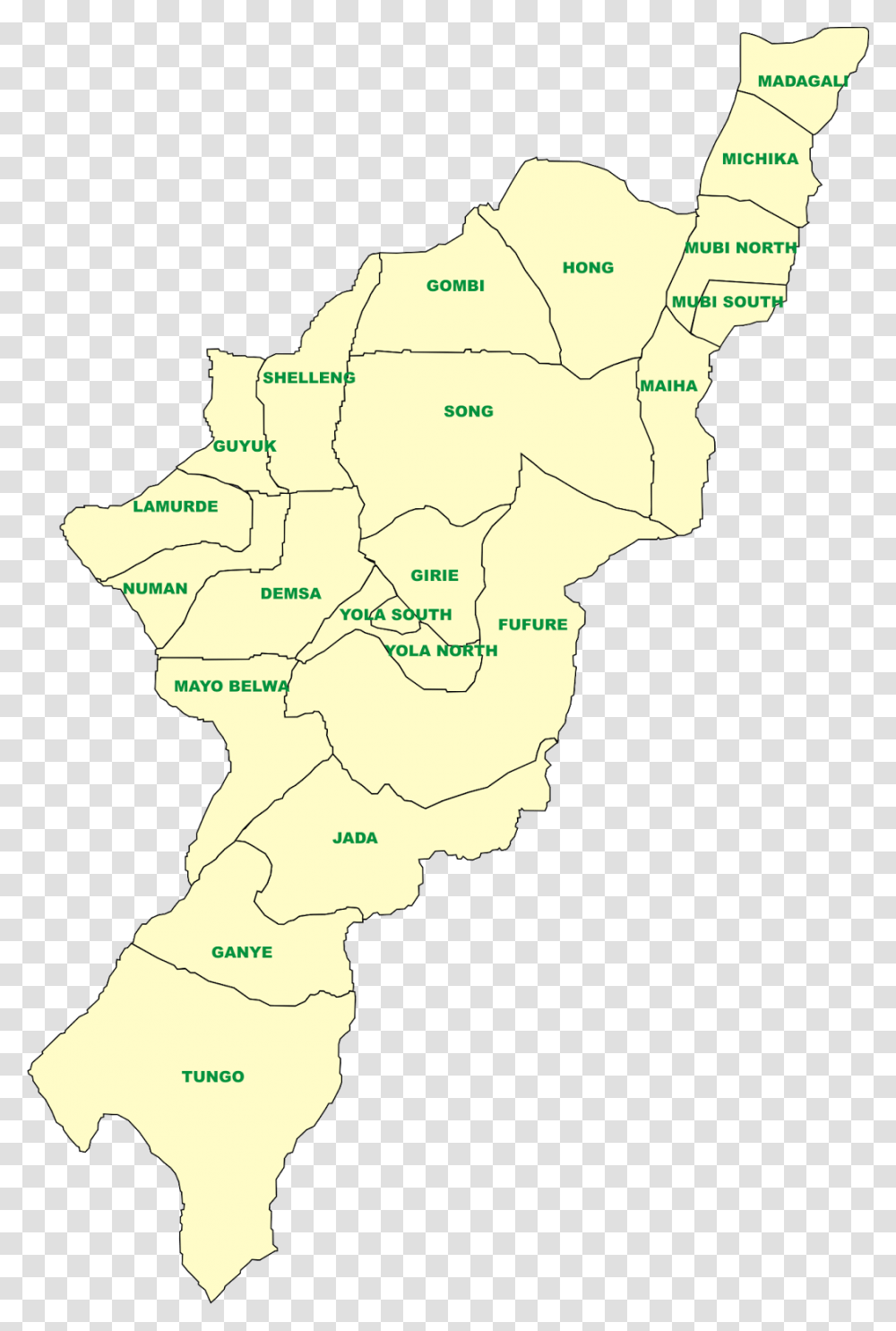 Nigeria Map Map Of Adamawa State, Diagram, Plot, Atlas, Person Transparent Png