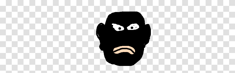 Nigger Drawing, Stencil, Mask, Head, Mustache Transparent Png
