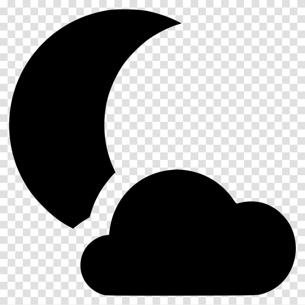 Night Cloudy Icon Free Download, Stencil, Baseball Cap, Hat Transparent Png