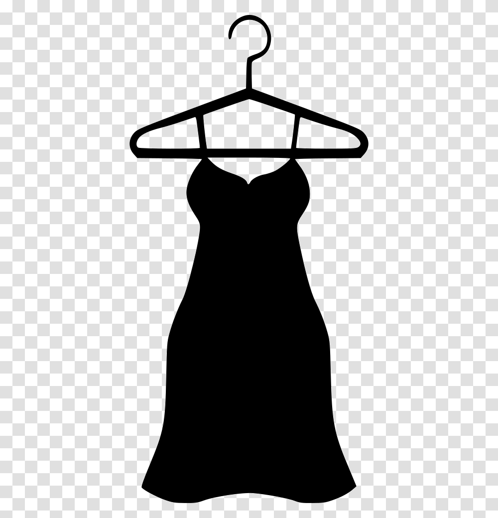 Night Dress Woman Lady Silk Icon Free Download, Silhouette, Stencil, Tank Top Transparent Png