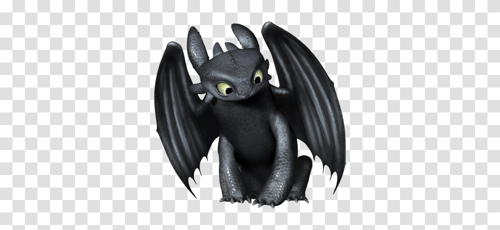 Night Fury, Character, Figurine, Dragon, Statue Transparent Png