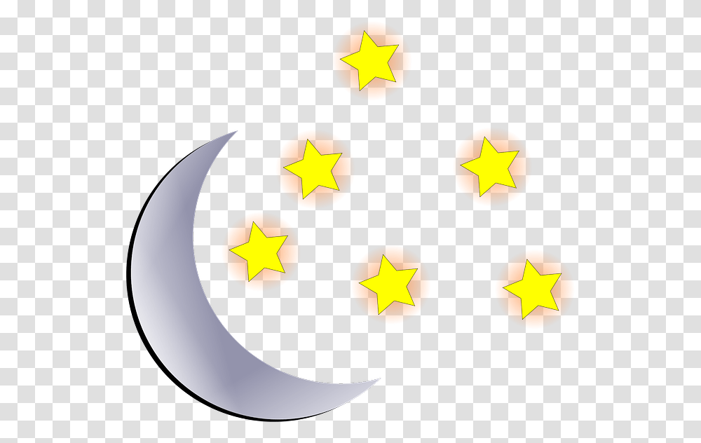 Night Moon Cartoon, Star Symbol, Halloween Transparent Png