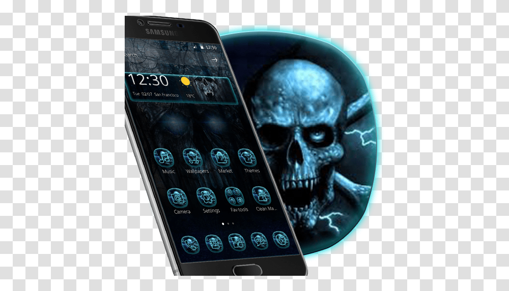 Night Sky Skulls Theme Apps On Google Play Chelsea Skull, Mobile Phone, Electronics, Cell Phone, Iphone Transparent Png