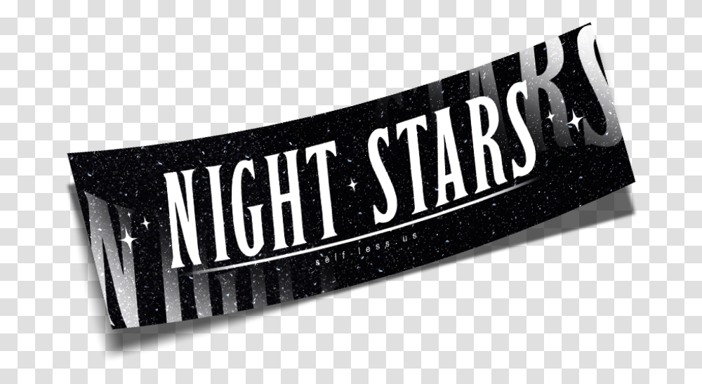Night Stars Slap Black Label, Word, Text, Outdoors, Sticker Transparent Png