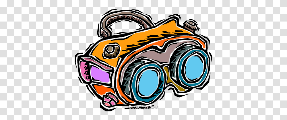 Night Vision Goggles Royalty Free Vector Clip Art Illustration, Binoculars Transparent Png