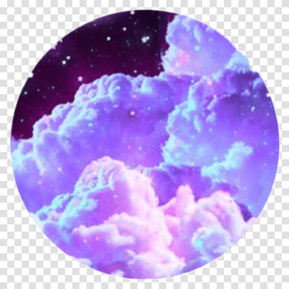 Nightcloud Circle Glitter Glitch Sparkle Shine Pastel Aesthetic Galaxy Background, Outer Space, Astronomy, Universe, Sphere Transparent Png