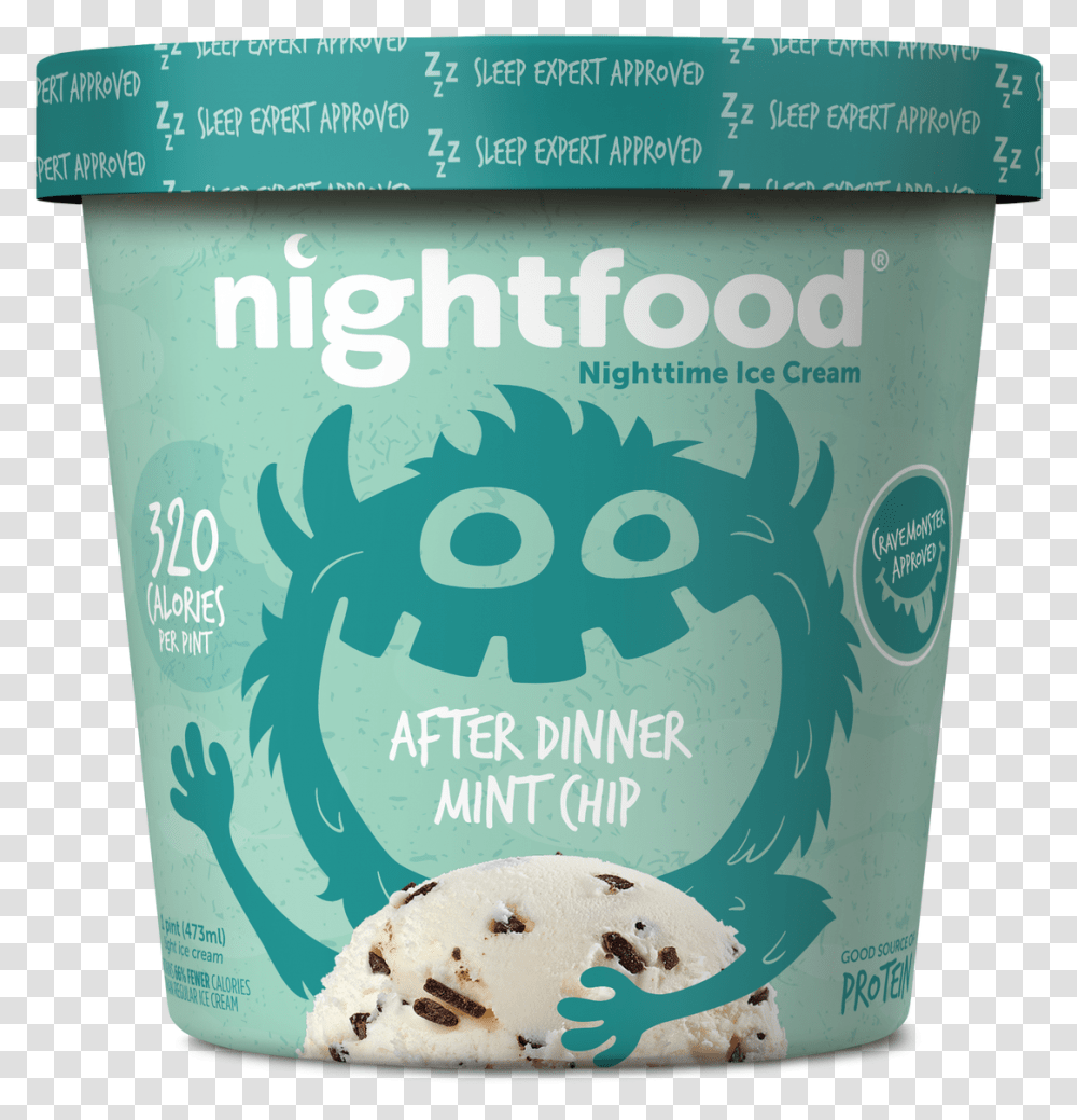 Nightfood Ice Cream Bar, Dessert, Yogurt, Creme, Plant Transparent Png