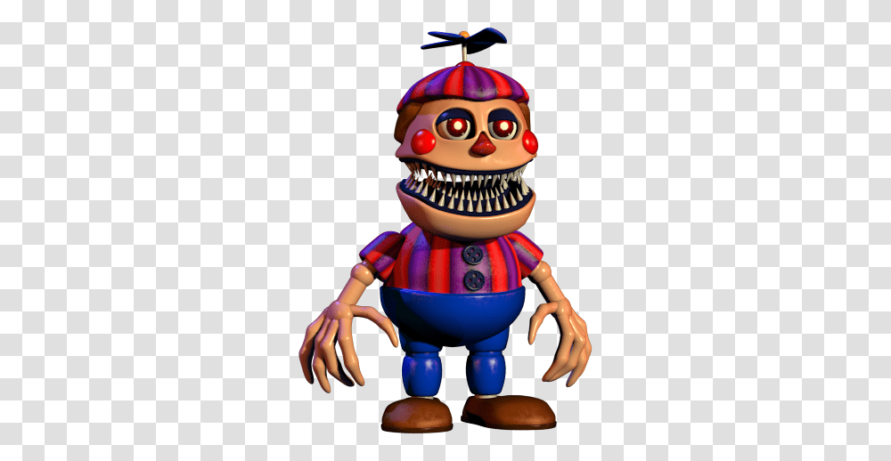 Nightmare Balloon Boy Fnaf Five Night Five Nights, Figurine, Toy, Doll Transparent Png