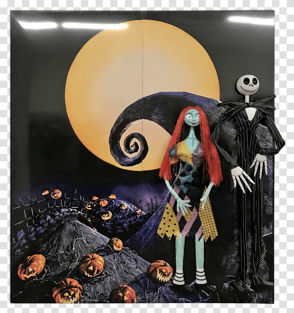 Nightmare Before Christmas Backdrop Panels, Person, Shop, Window Display Transparent Png