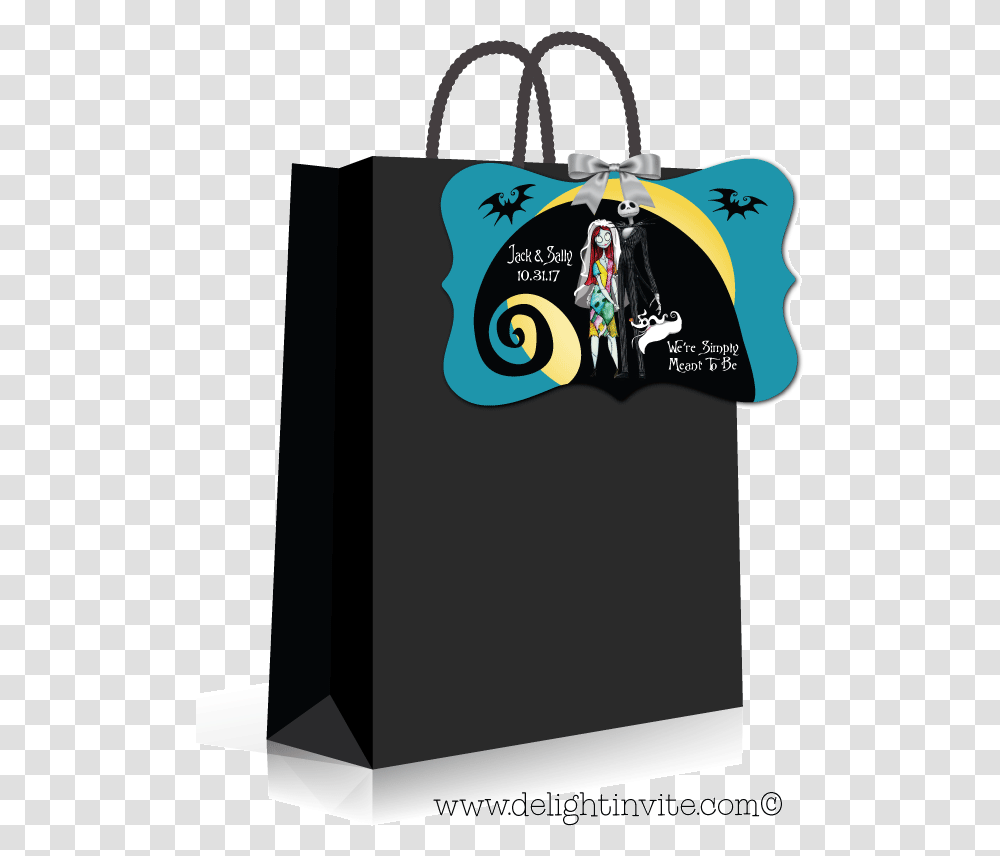 Nightmare Before Christmas Birthday & Free Gift, Bag, Shopping Bag, Tote Bag, Text Transparent Png