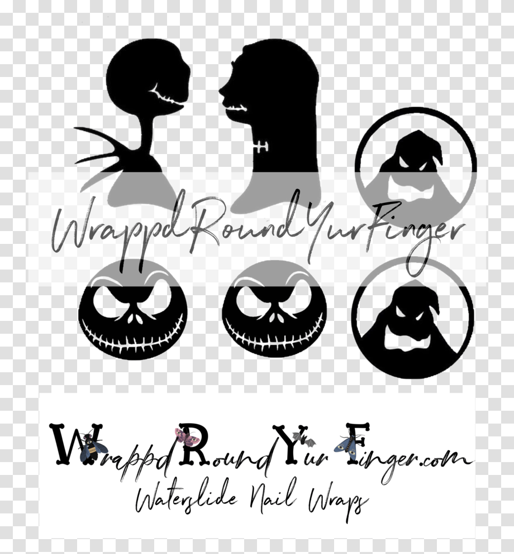 Nightmare Before Christmas Clip Art, Text, Handwriting, Calligraphy, Label Transparent Png