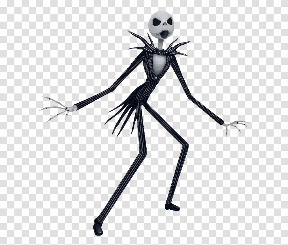 Nightmare Before Christmas Jack Image, Bow, Skeleton, Spider, Invertebrate Transparent Png