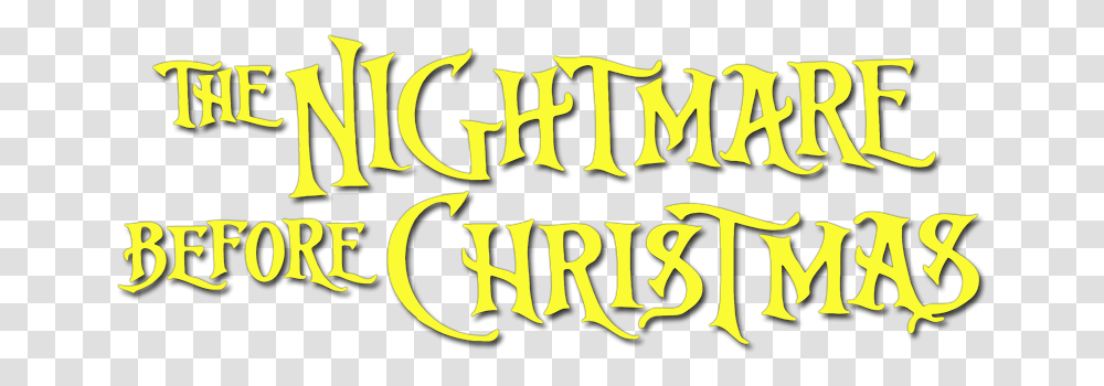 Nightmare Before Christmas Logos Nightmare Before Christmas Title, Alphabet, Text, Label, Symbol Transparent Png
