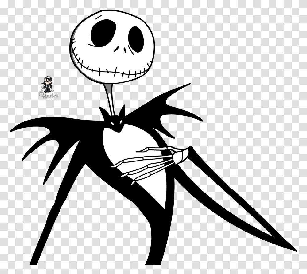 Nightmare Before Christmas Silhouette Render The I'm Not Crazy I Prefer The Term Mentally Hilarious, Stencil, Drawing Transparent Png