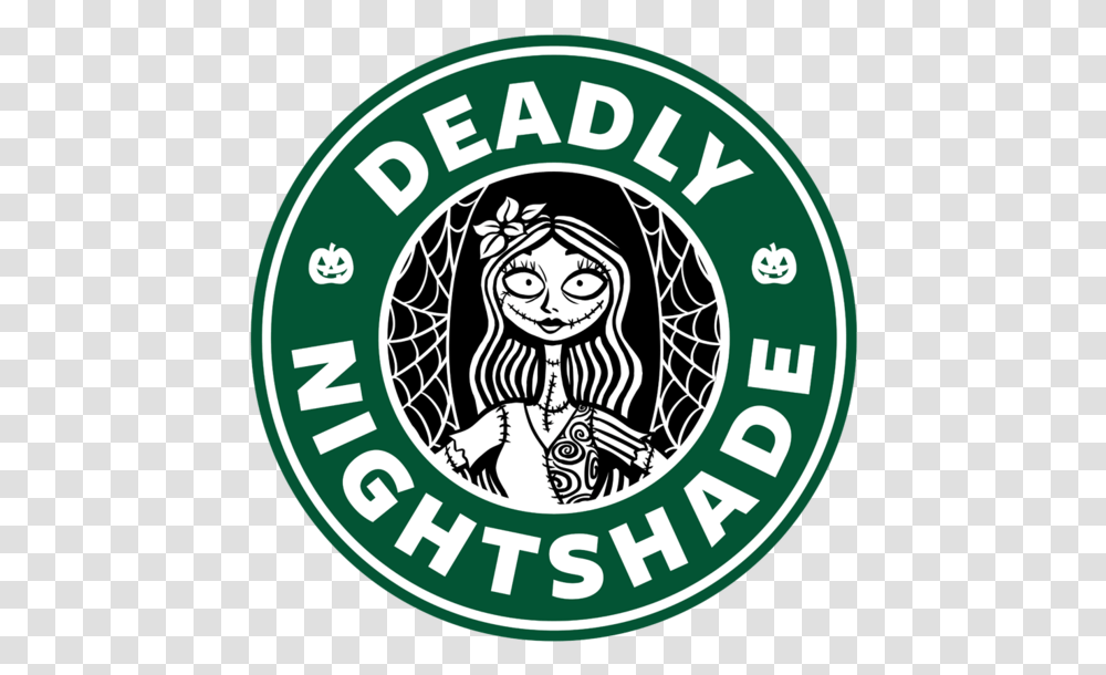 Nightmare Before Christmas Starbucks, Logo, Trademark, Label Transparent Png