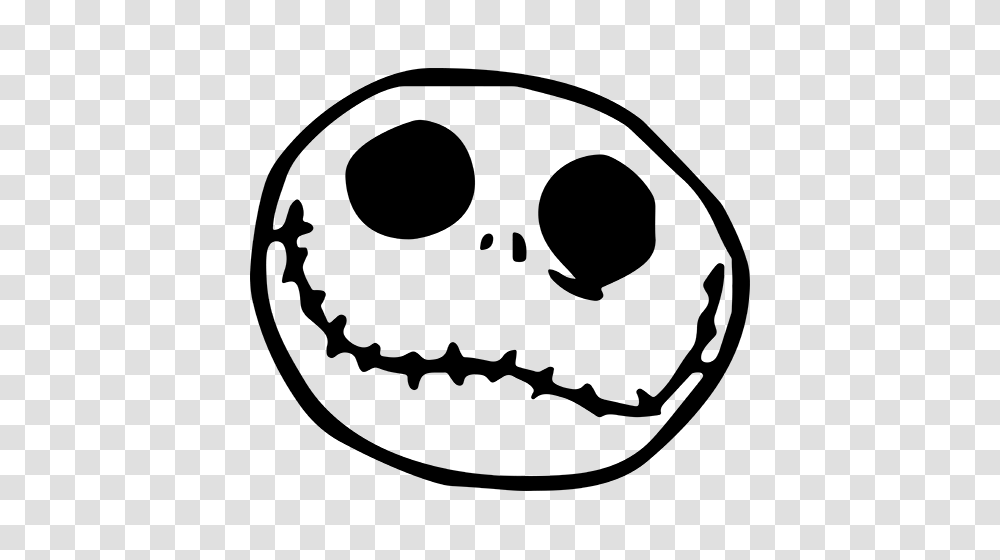 Nightmare Before Christmas Sticker, Gray Transparent Png