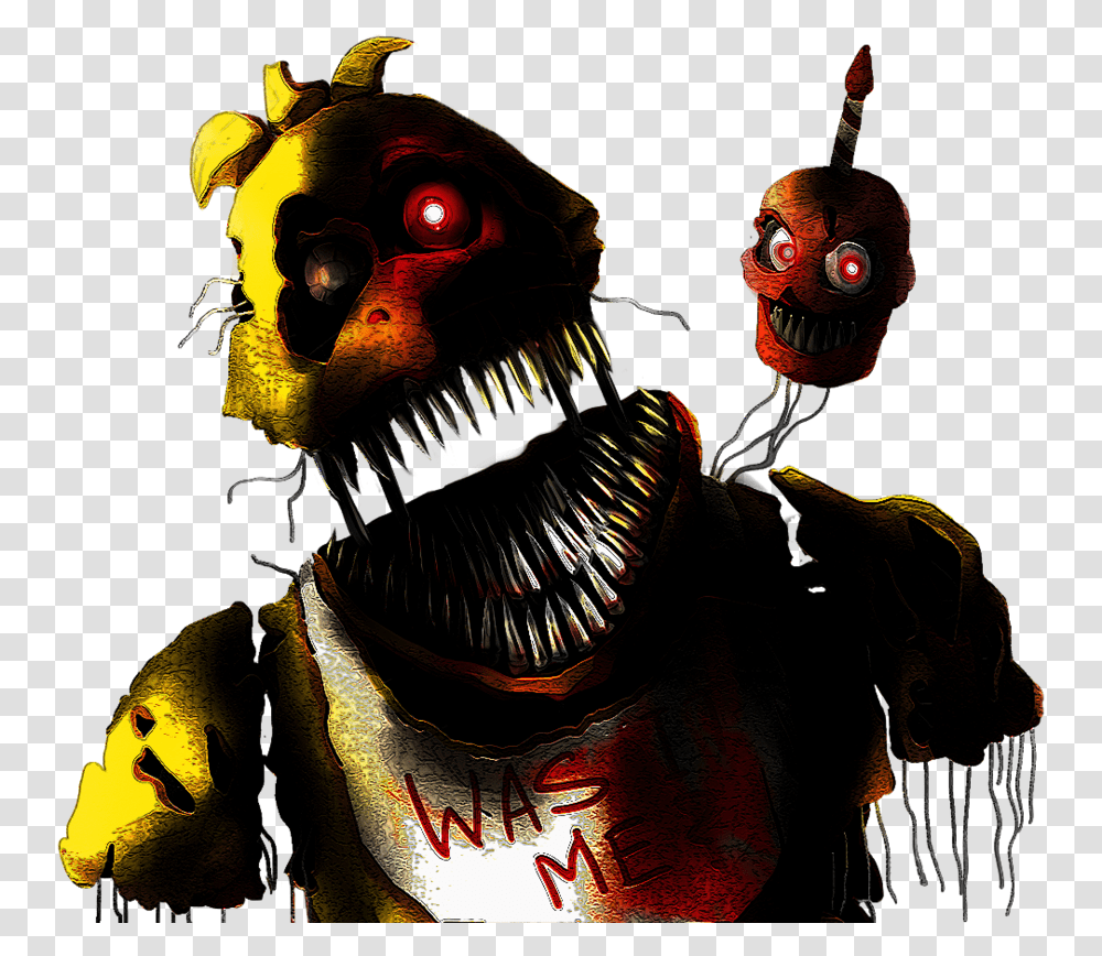 Nightmare Chica By Shootersp Five Nights At Freddy's 4 Nightmare Clipart, Alien, Sweets, Confectionery, Bird Transparent Png